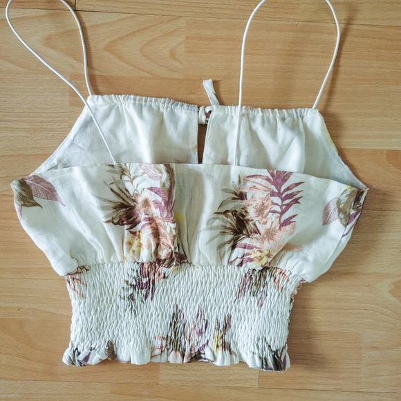 Minkpink Pink Floral Cropped Camisole - Picture 3 of 3